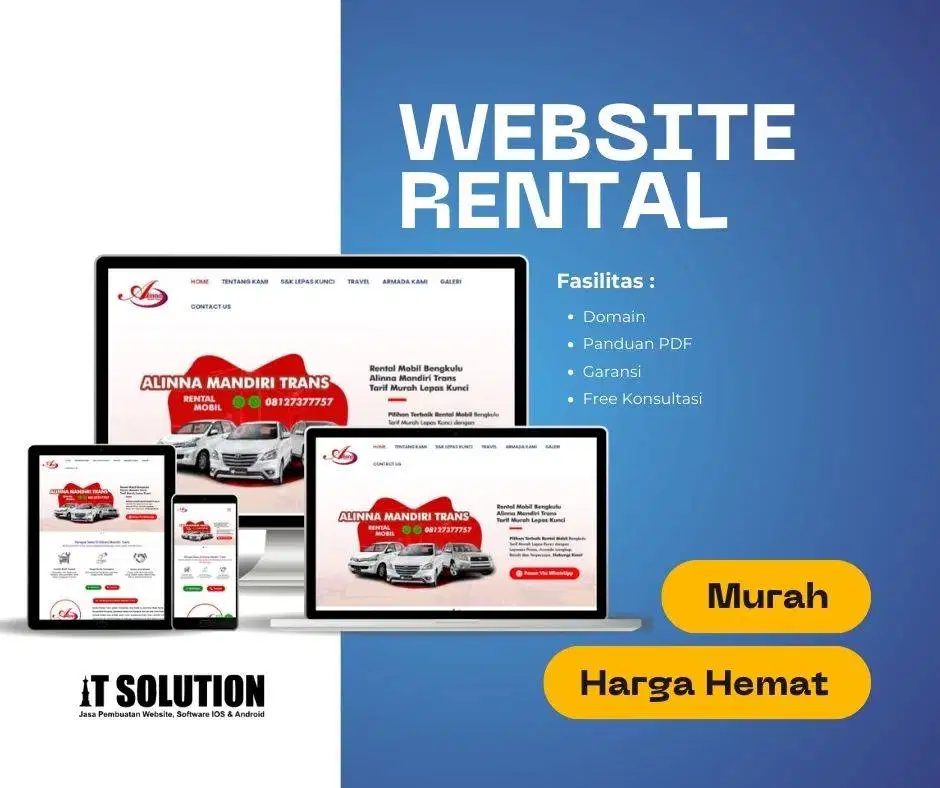 Jasa Pembuatan Website Rental – Modern & Profesional