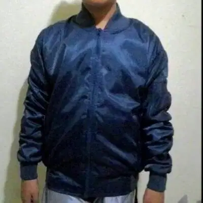 Jaket Bomber Biru Kehijauan