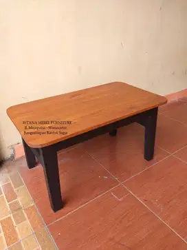 Meja Laptop Belajar Tulis Komputer Kost Pendek Lesehan Kayu Mahoni #GP