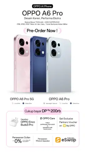 Pre Order Oppo A6Pro NEW