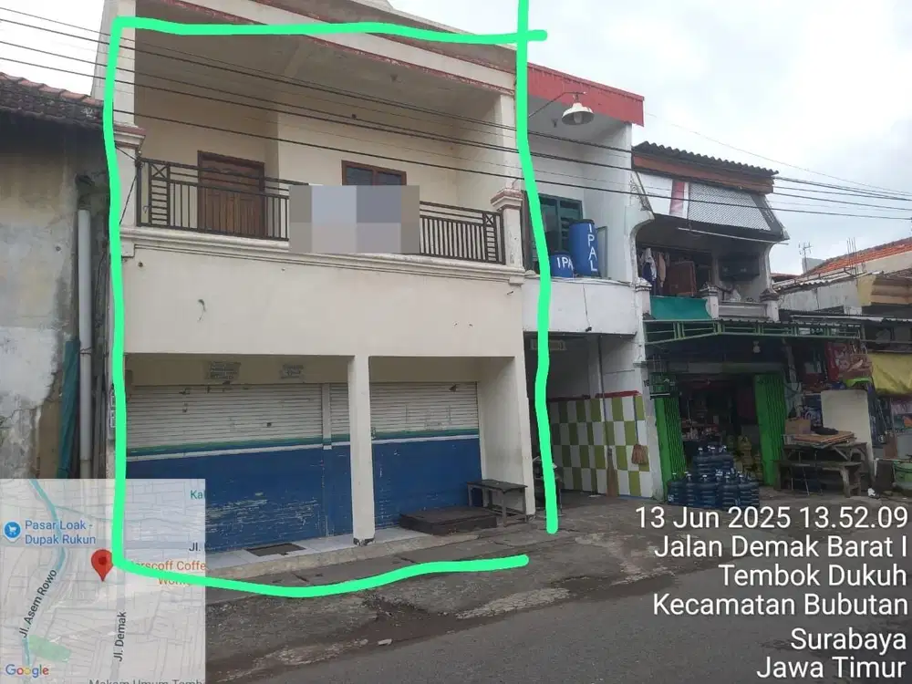 Dijual Ruko Murah Dua Lantai di Demak Barat - Surabaya
