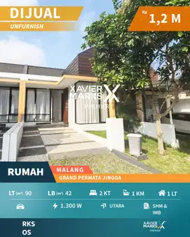 Super Murah Dijual Rumah Minimalis di Grand Permata Jingga Malang