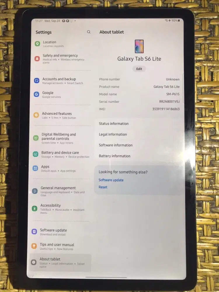 Samsung Tab S6 Lite 4/128 Cell Wifi Mulus