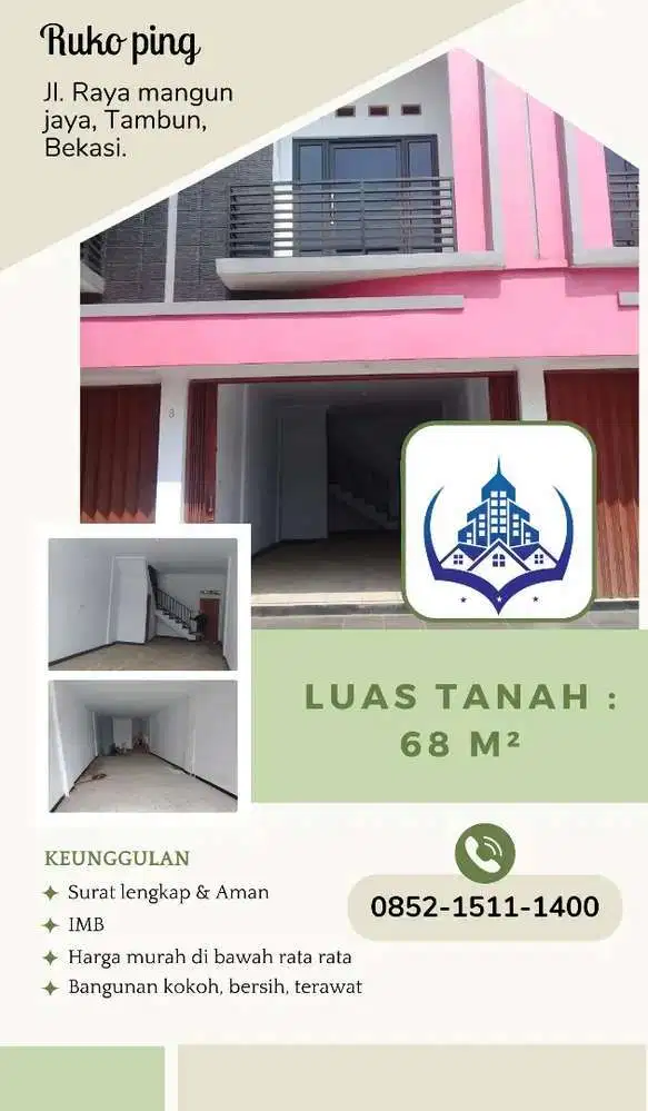 Super murah ruko ping Termurah , jl. Raya mangun jaya, Tambun, Bekasi