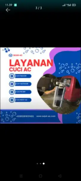 Jasa servis AC kulkas mesin cuci kompa air dll