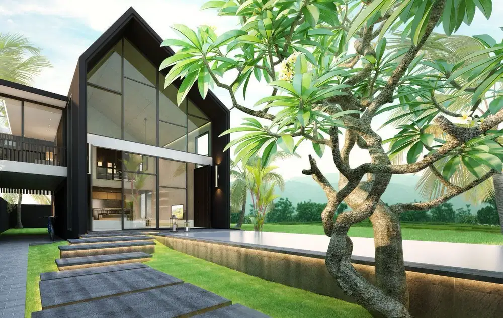 2-Bedroom Villa with Scenic Rice Field View in Cepaka