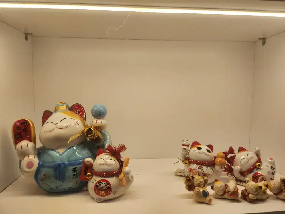 Set Pajangan Kucing Hoki