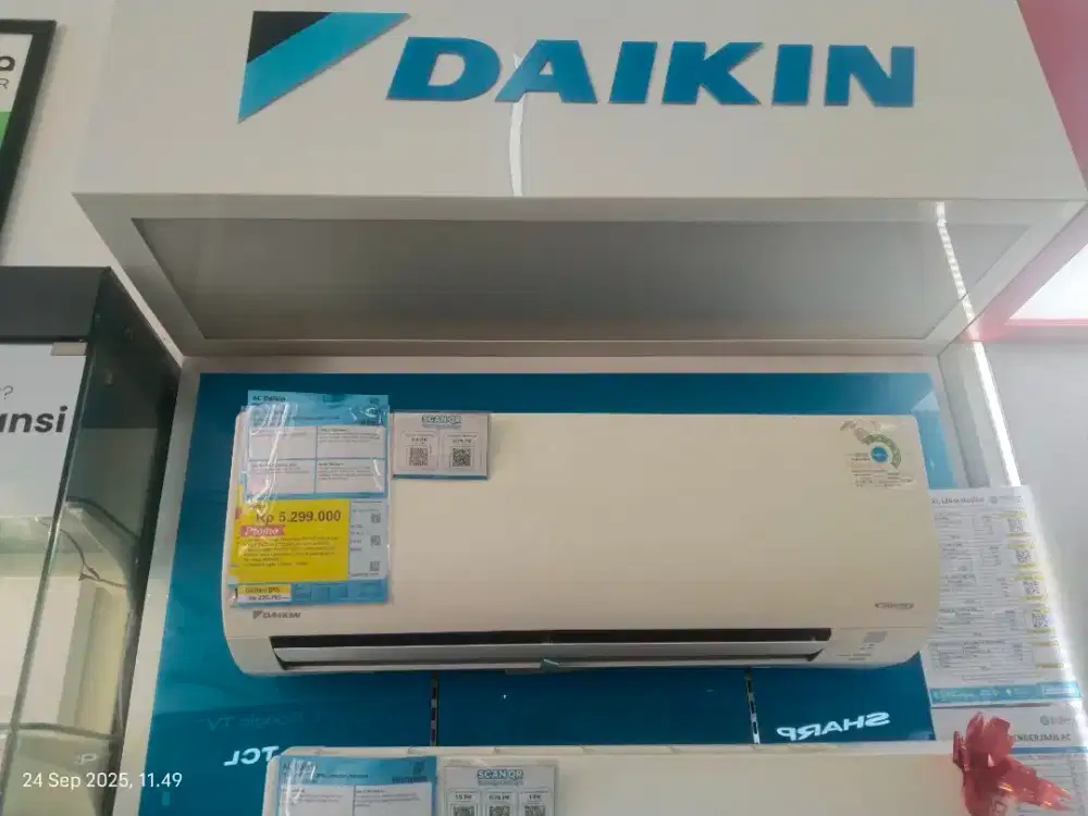 AC DAIKIN 0,5 PK THAILAND INVERTER, CICILAN TANPA DP, SYARAT KTP SAJA