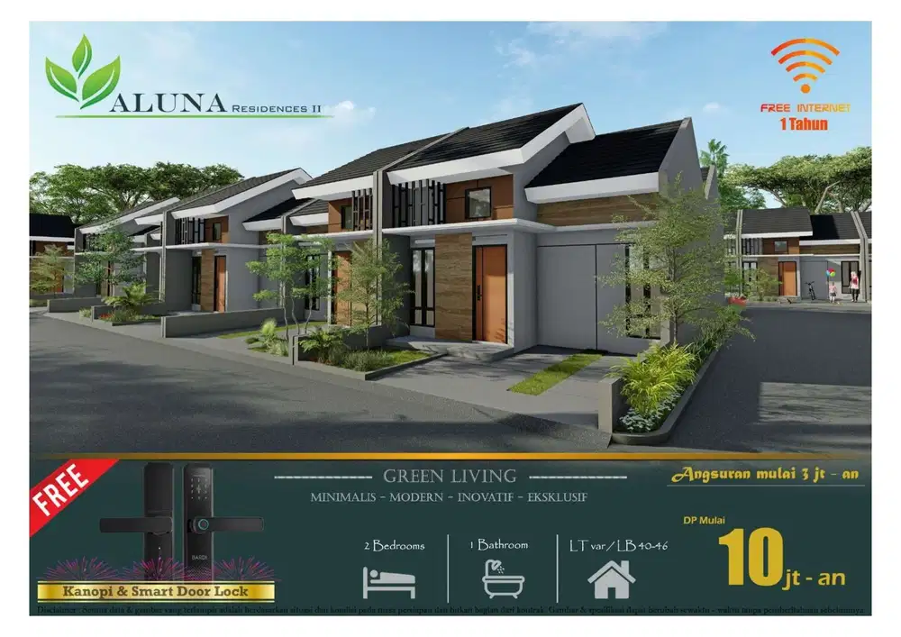 DIJUAL RUMAH MODERN AKSES STRATEGIS DEKAT DENGAN STASIUN CASH DAN KPR
