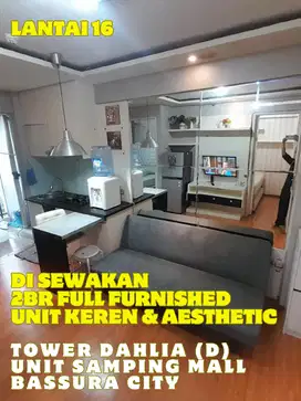 SEWA 2BR FURNISHED AESTHETIC & KEREN TOWER D APARTEMEN BASSURA CITY