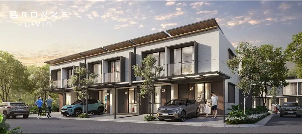 Rumah modern minimalis tipe Bronze Park Serpong Tangerang