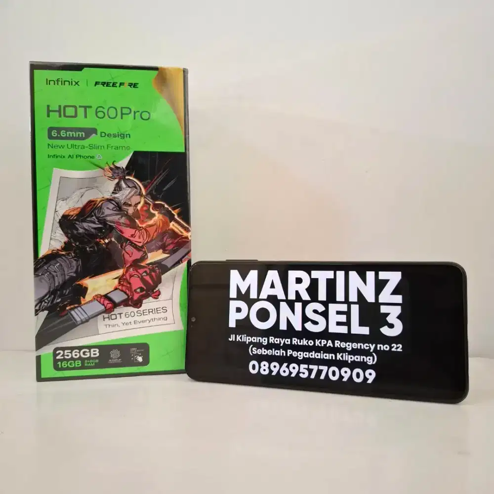 New Infinix Hot 60 pro 8/256 Garansi resmi 1 Tahun