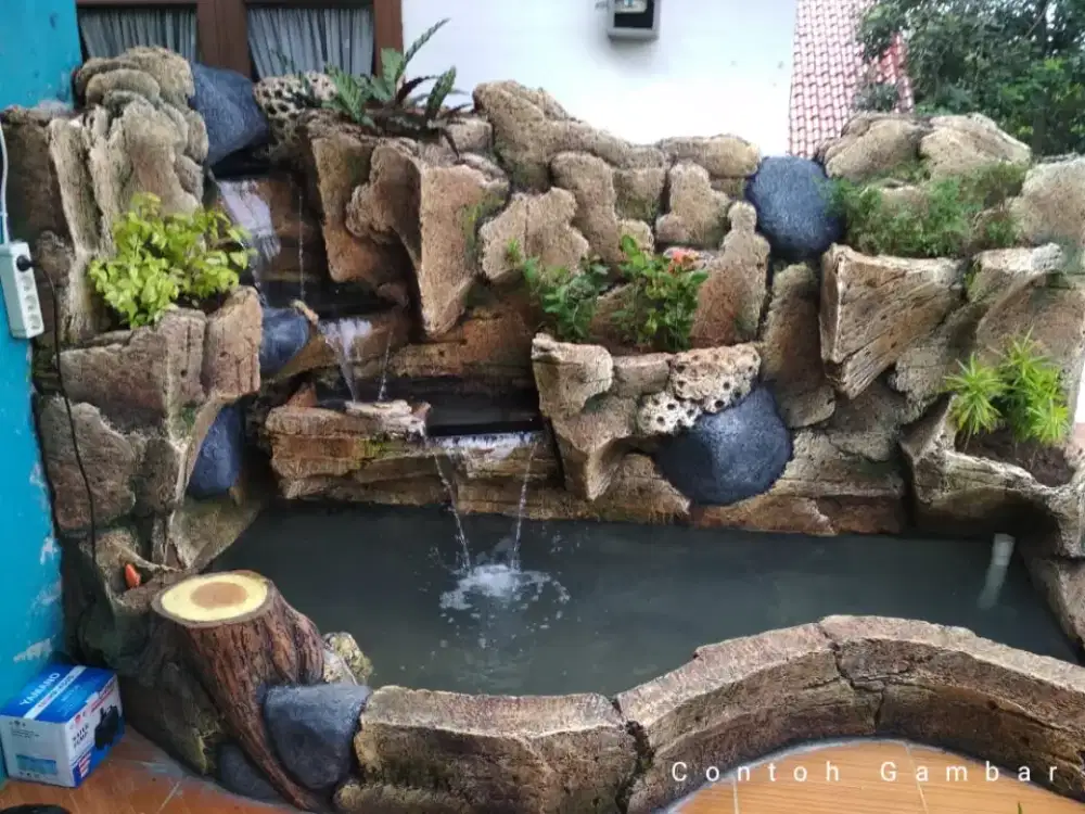 Pembuatan kolam relief murah