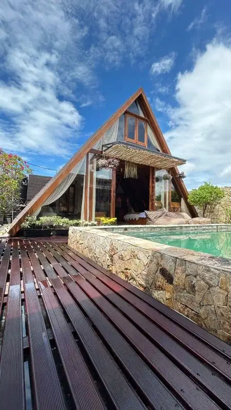 freehold for style villa wooden style kerobokan