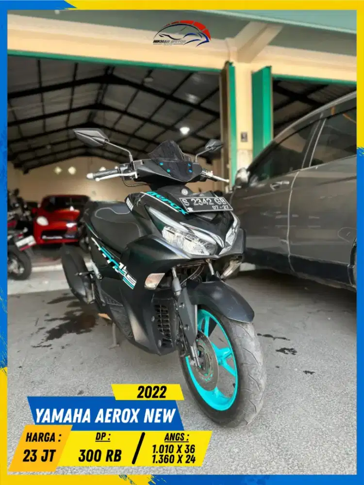 YAMAHA AEROX NEW 2022 PLAT S MURAH POLL HIKMAH MOTOR KEPUH MALANG