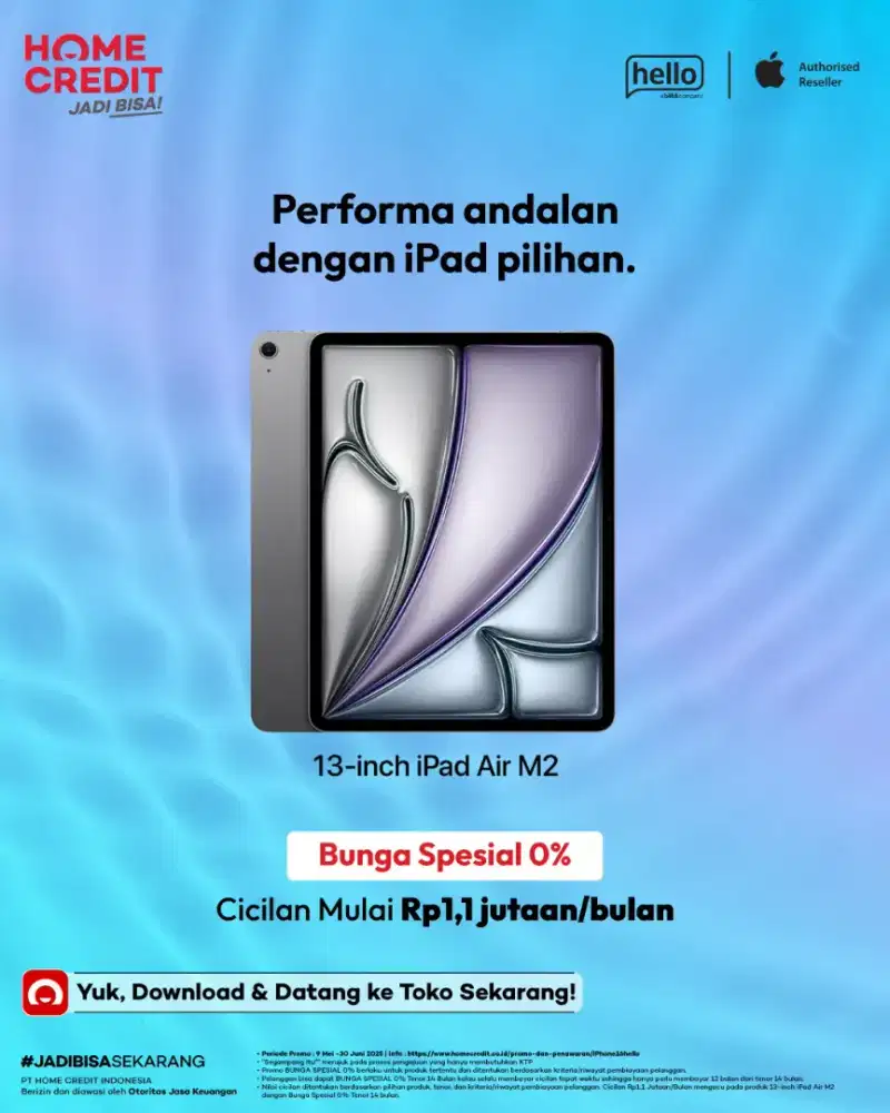 Bisa cicilan ipad air M2