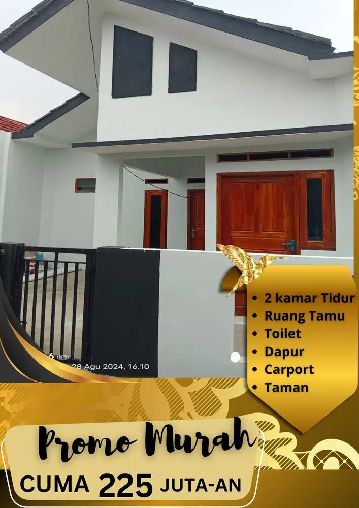 HUNIAN CANTIK 2 KAMAR HANYA 1 UNIT TERSISA MULAI DARI 300 JUTAAN
