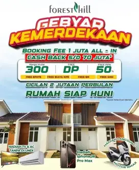 Siap huni foresthill parung panjang banyak promo menarik