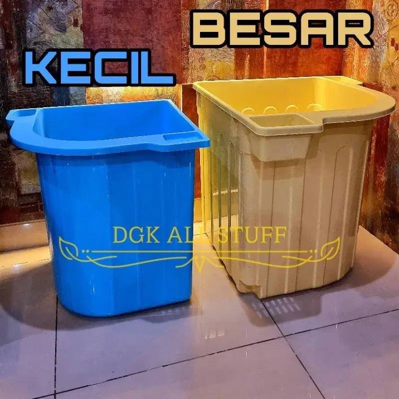 Bak Air Mandi Sudut Oval Kamar Mandi PVC Plastik Warna Tempat Sabun