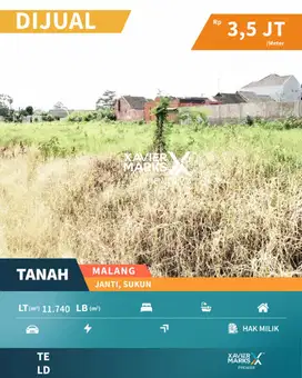 Dijual Murah Tanah Kavling di Janti Sukun Malang Lingkungan Nyaman