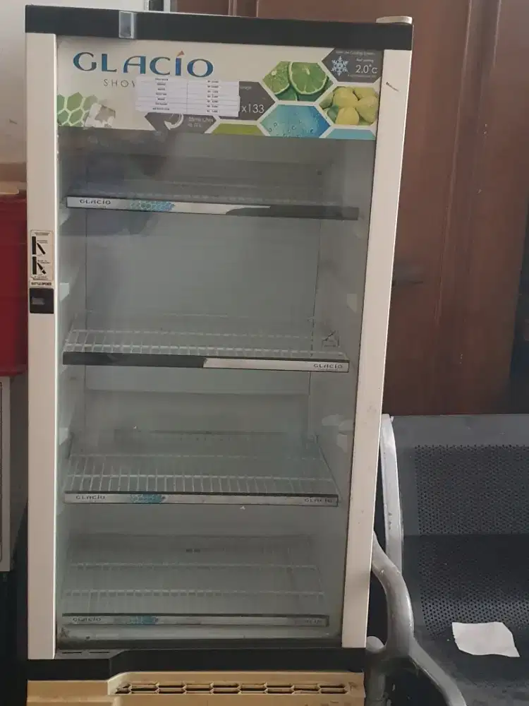 Dijual Kulkas Kaca/Showcase Second Merk Glacio (Toshiba) 3 Rak