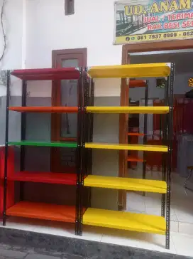 Rak besi rak siku lubang harga grosir