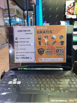 ASUS TUF A15-Cicilan menggunakan Homecredit