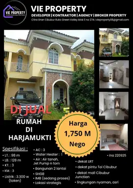 Dijual Rumah di Harjamukti