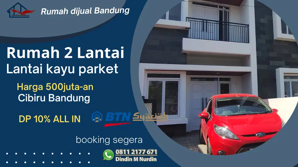 Rumah murah Bandung timur 2 Lantai Type 70/70 Lantai kayu  600jtan