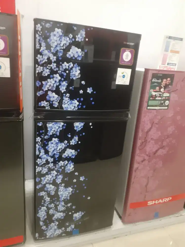 SHARP KULKAS 2 PINTU SJ-195MD-SB