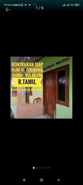 Kontrakan Siap Huni Harga Termurah