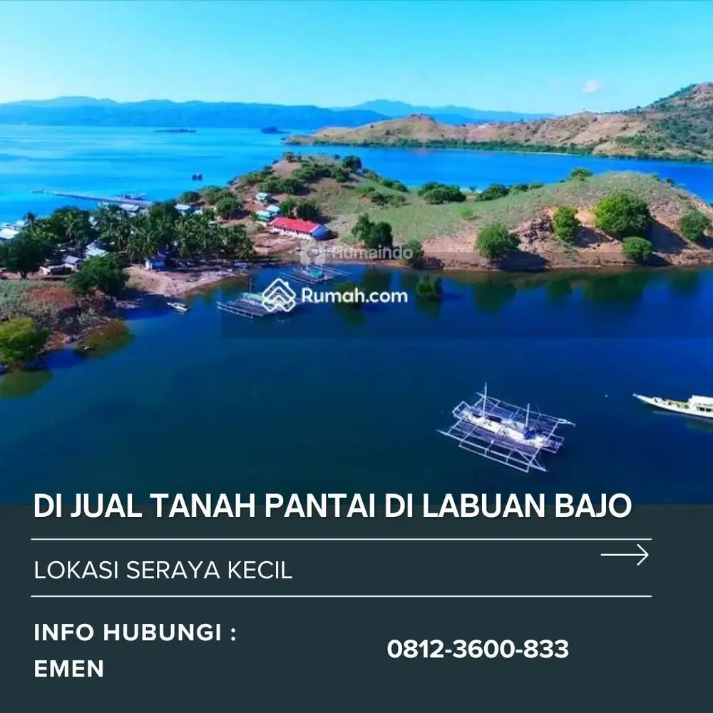 Di Jual Tanah Pantai di Labuan Bajo Lokasi Seraya Kecil