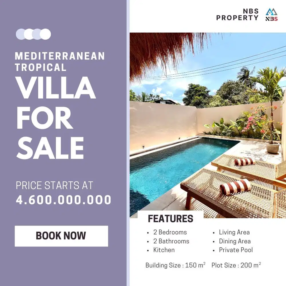 FOR SALE VILLA NEAR WITH LUNA BEACH