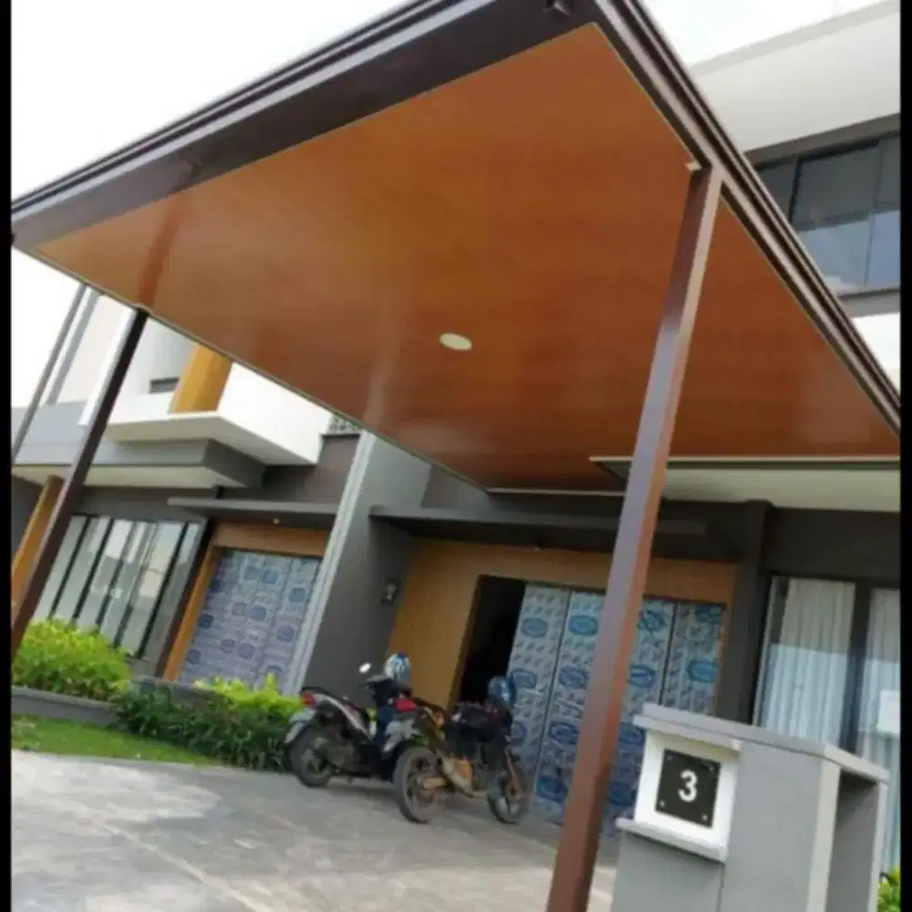Kanopi baja ringan plus plafon pvc murah