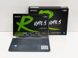 LAPTOP AXIOO R5 OLED LIKE NEW PEMAKAIAN KURANG DARI 1 BULAN.