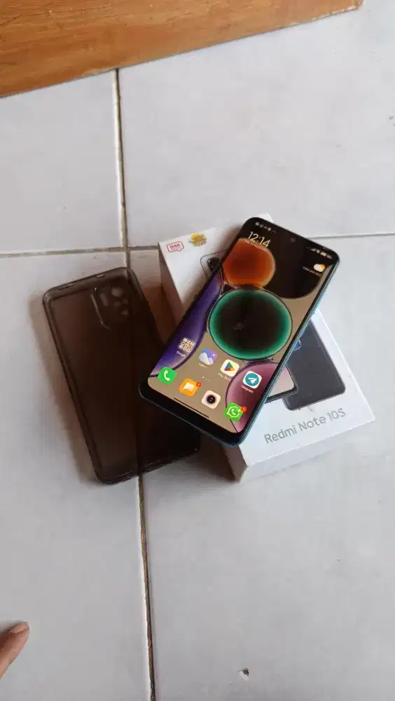 Redmi Note 10s layar amoled ram 8g rom 128gb NFC normal belum bongkar