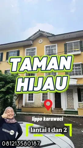 Disewakan Murah Townhouse Taman Hijau di lippo karawaci