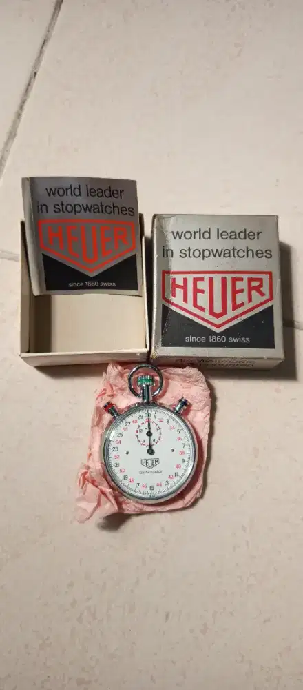 Vintage TAG Heuer Track master Manual-Winding Stopwatch
