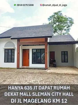 Rumah dekat RSUD Sleman di Wadas Tridadi Sleman Siap Huni
