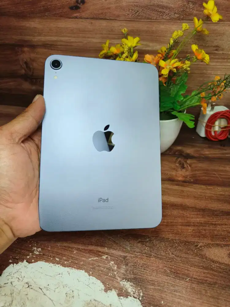 Ipad mini 6 blue 64 gb wifi only mulus 99% + charger murah BS tt hp