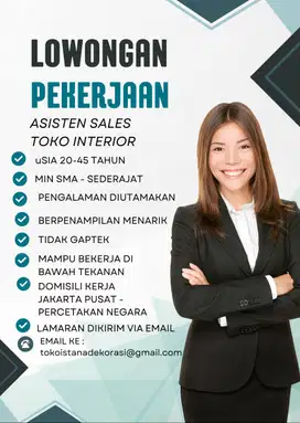 Lowongan Sales Asisten