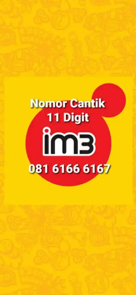 Indosat IM3 11 Digit Urut Naik