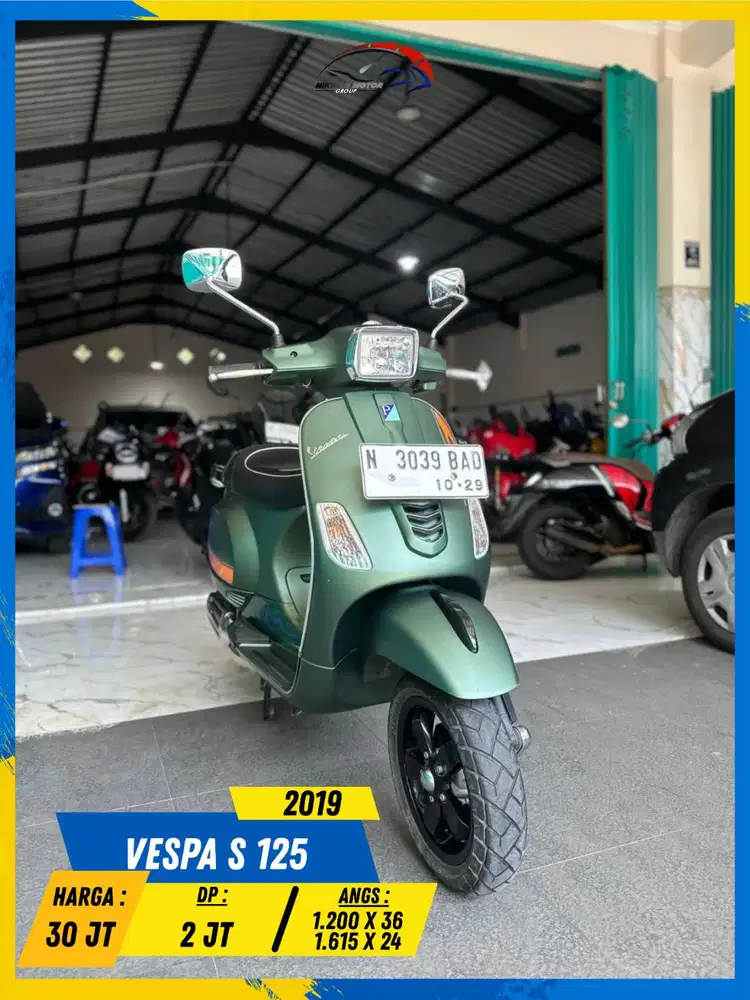 VESPA S 125 2019 MESIN DIJAMIN AMAN HIKMAH MOTOR KEPUH