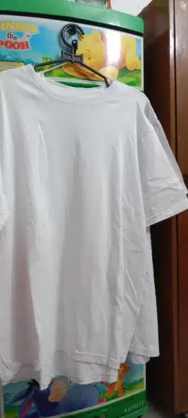 kaos katun tebal, lembut adem, seken sekali pakai