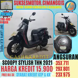 SCOOPY TERMURAH CASH/KREDIT CASHBACK BERGARANSI FREE OLI 3 BLN