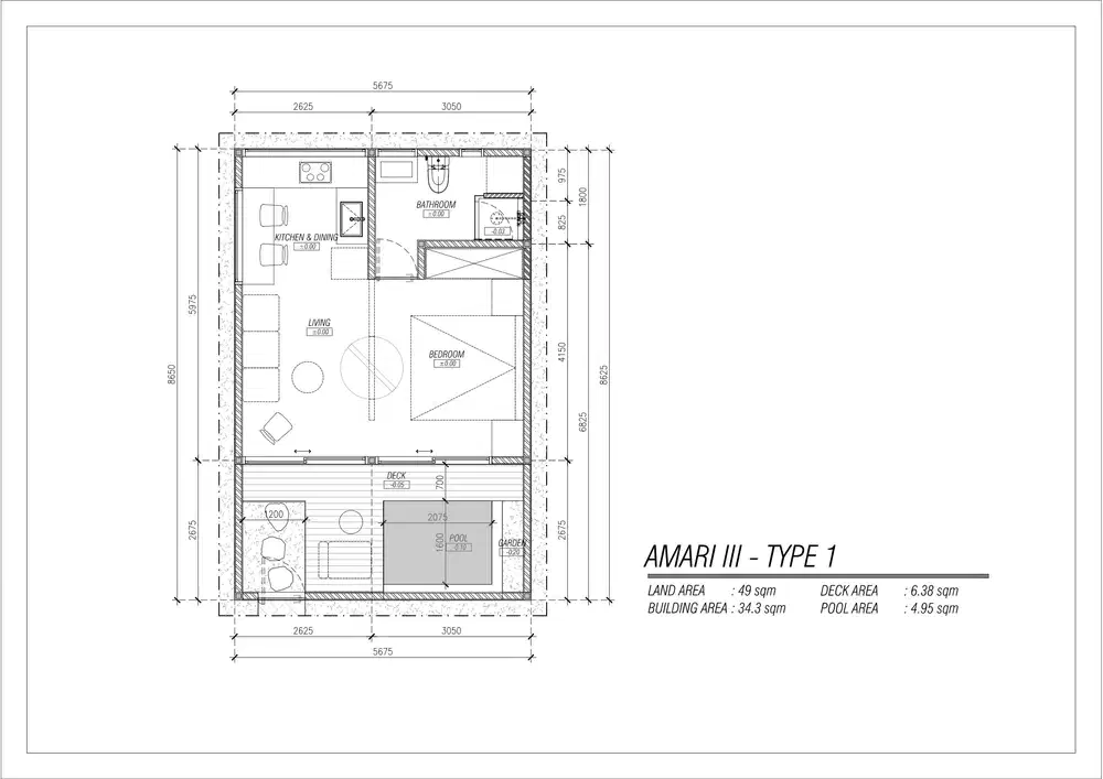 1BR Modern Villa in Quiet Canggu
