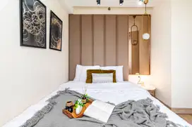 (BAYAR BULANAN) Bassura City 2BR (2 kamar) Full Furnished Siap Huni!