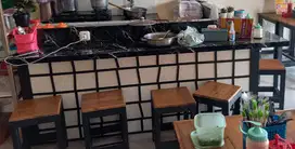 Di Jual Meja Bar Warkop, Meja kompor, Meja gantung dan dispenser mie
