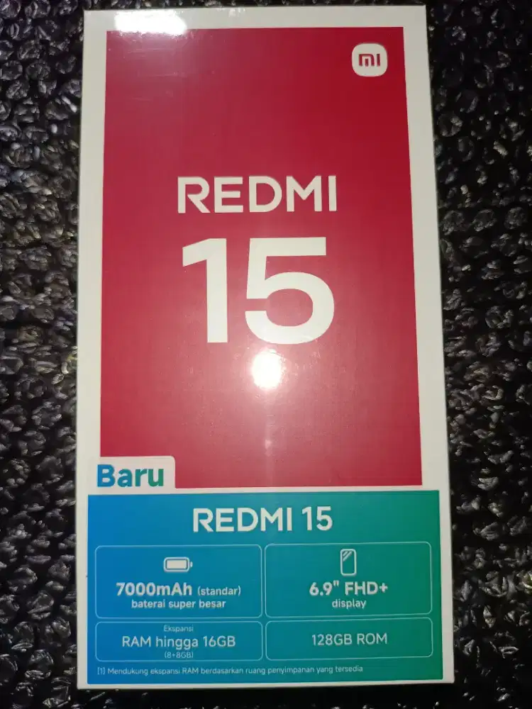 REDMI 15 8/128 BLACK New Segel BNIB No Repack Garansi Resmi