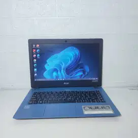 Laptop slim Acer A314 RAM 8 SSD 128 HDD 500 14in Murah